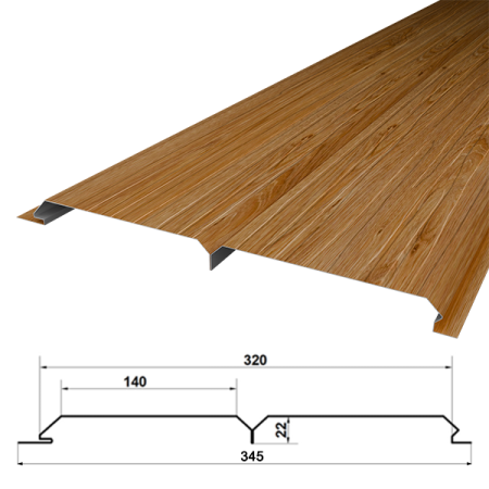 Металло сайдинг Экобрус брашированный фото