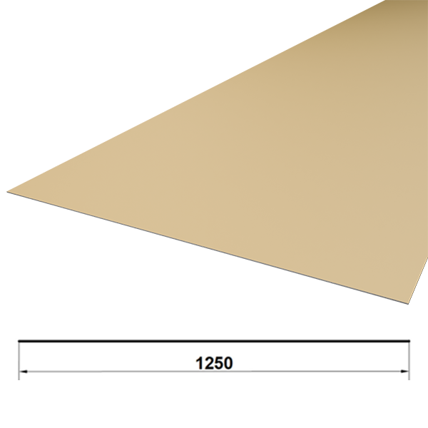 Лист гладкий (1000х1250х0,5 RAL (1014) Бежевый)