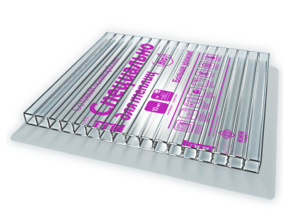 Сотовый поликарбонат СПЕЦ ДЛЯ ТЕПЛИЦ б/ц (12М)