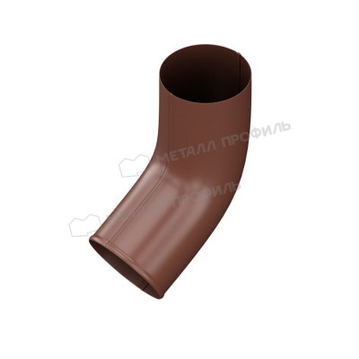 Колено сливное Д100 нижнее (Казань)8017 шоколадно - коричневый 