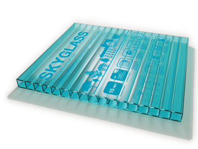 Сотовый поликарбонат( 04 ) SKYGLASS  Бирюза