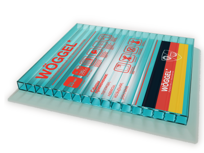 Сотовый поликарбонат( 06)  WOGGEL Бирюза