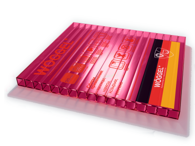 Сотовый поликарбонат( 10)  WOGGEL Красный